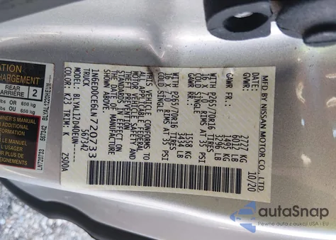 2020 Nissan Frontier King Cab S 4X2 from USA, damaged, VIN 1N6ED0CE6LN720733